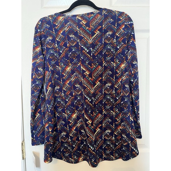 Lularoe Lynnae Women's Long Sleeve Multicolor Top Size Small Set Of 2 Feather - Picture 5 of 5